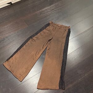 Anthropologie brown lace pant